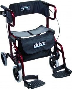 745 Diamond Deluxe Rollator Red
